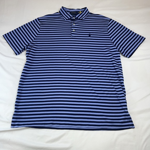 Polo Ralph Lauren Classic Fit Short Sleeve Polo Shirt Size L Striped NWOT - Picture 1 of 6